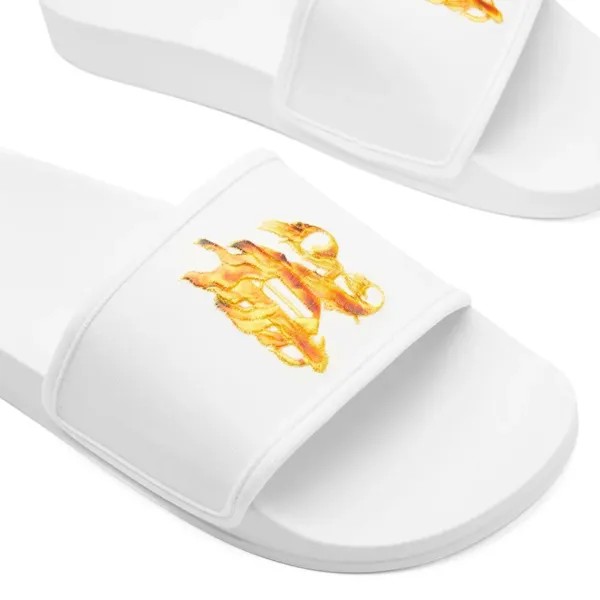 Palm Angels Шлепанцы для бассейна Flame, белый
