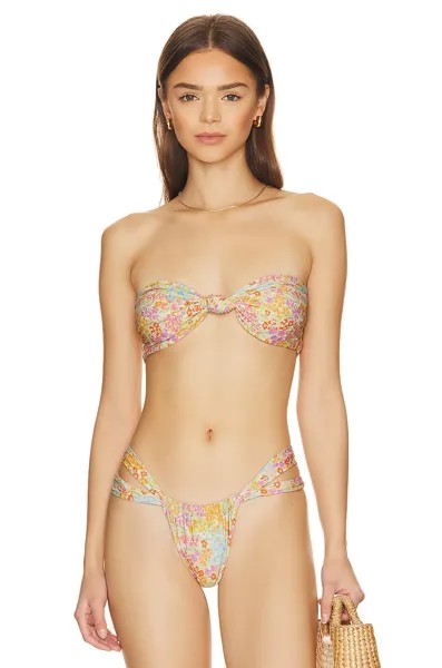 Топ бикини Stone Fox Swim Lele, цвет Flower Fields