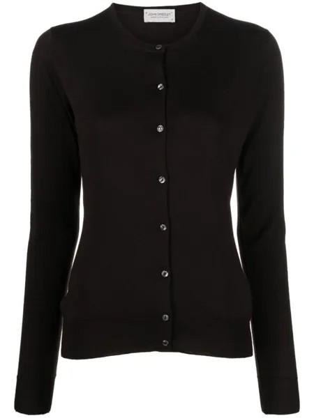 John Smedley кардиган Pansy на пуговицах, коричневый
