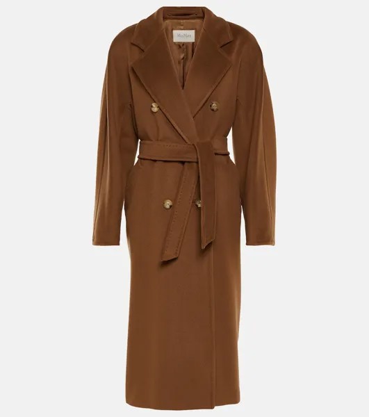 Madame 101801 Пальто Icon из шерсти и кашемира MAX MARA, коричневый