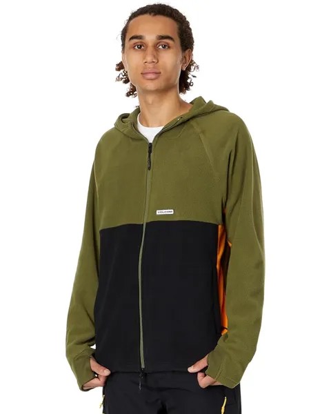 Куртка Volcom Snow Polar Fleece Hooded Full Zip, цвет Military