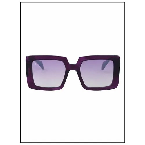 Солнцезащитные очки JOHN RICHMOND, квадратные, оправа: пластик, градиентные, с защитой от УФ, для женщин, бордовый
