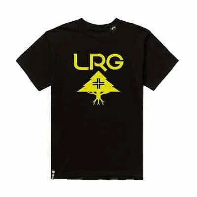 Футболка с короткими рукавами LRG Lifted Research Group Double OG (черная)