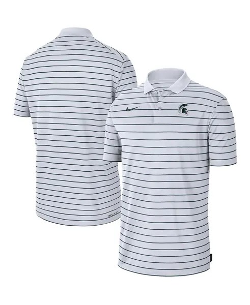 Мужская белая рубашка-поло для выступлений в начале сезона Spartans Icon Victory Coaches 2022 Michigan State Spartans Nike