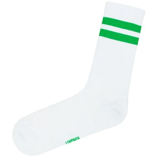 Носки Kingkit, высокие, размер 41-45, зеленый, белый