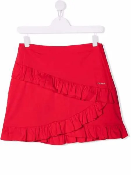 Pinko Kids юбка мини с оборками