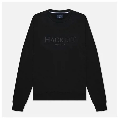 Мужская толстовка Hackett London Logo Crew Neck чёрный , Размер S