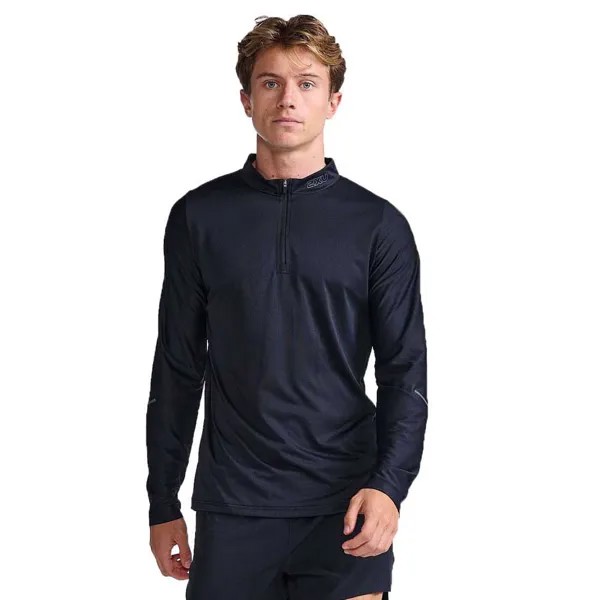 Футболка 2XU Light Speed Tech Half Zip, черный