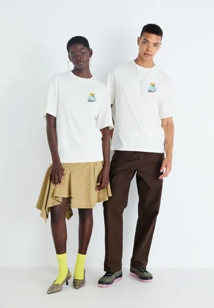 Футболка с принтом Jorlemons Tee Crew Neck Unisex Jack & Jones, цапля