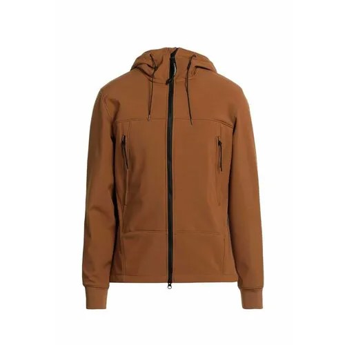Ветровка C.P. Company Soft Shell-R Google Jacket, размер 46, коричневый