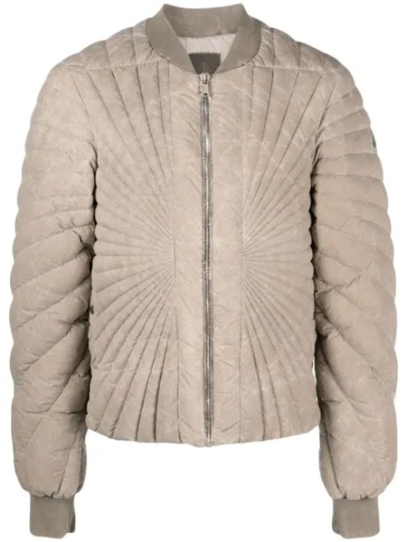 Moncler бомбер-пуховик Radiance Flight, нейтральный цвет