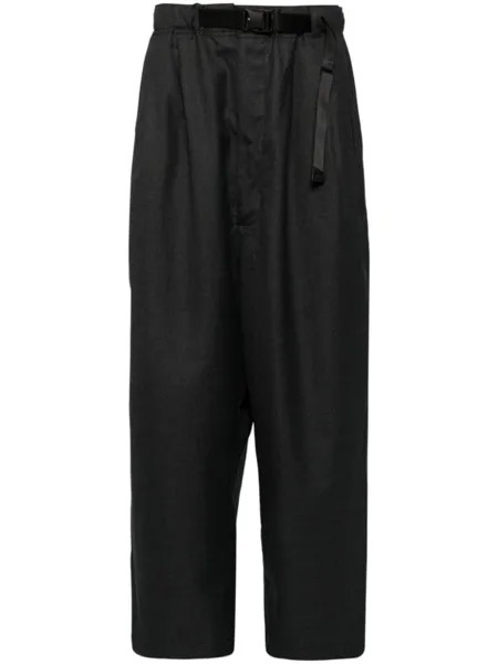 Comme des Garçons Homme брюки с поясом, серый