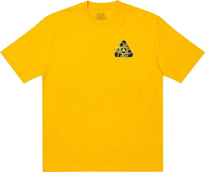 Футболка Palace Tri-Atom T-Shirt 'Yellow', желтый