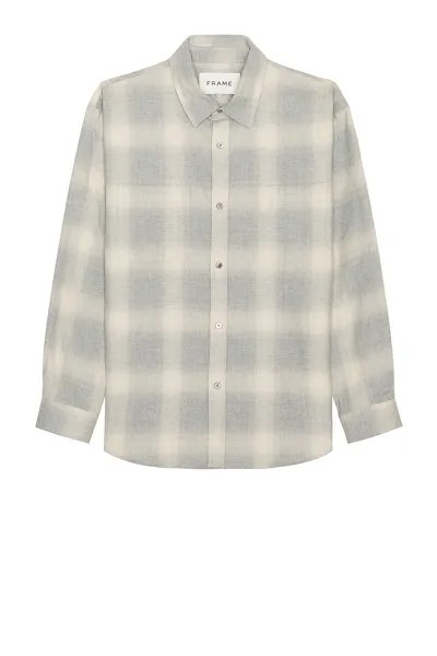 Рубашка FRAME Flannel, цвет Grey & Oatmeal Plaid