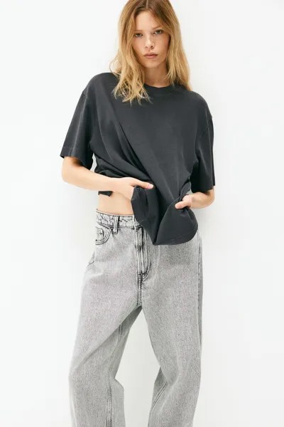 Футболка оверсайз H&M, серый