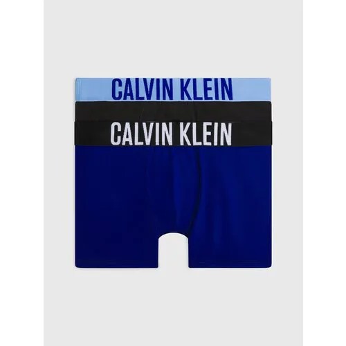 Трусы  CALVIN KLEIN, 2 шт., размер 8-10 лет, синий, черный