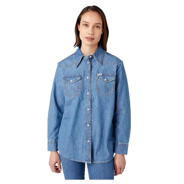Рубашка с длинным рукавом Wrangler Heritage, синий