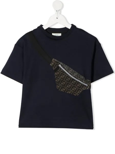 Fendi Kids футболка с принтом