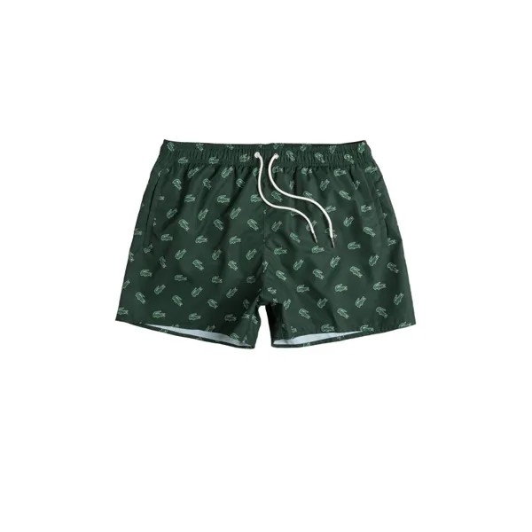 Шорты Crocodile Print Swim Trunks Lacoste, зеленый