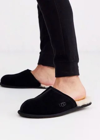 Черные замшевые слиперы UGG Scuff-Черный