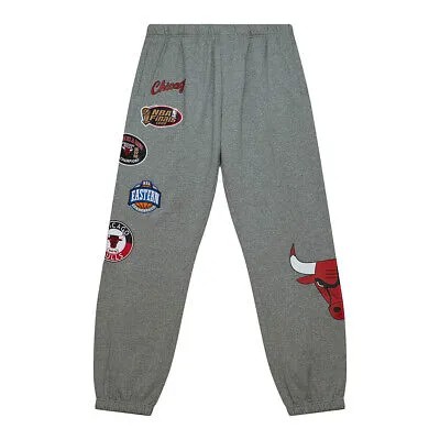 Mitchell - Ness NBA Chicago Bulls City Collection Флисовые штаны Мужские серые