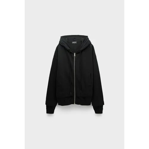 Худи Andrea Ya'aqov hoodie + zip, размер 52, , чёрный