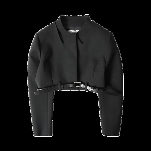 Куртка Coperni Belted Cropped 'Black', черный