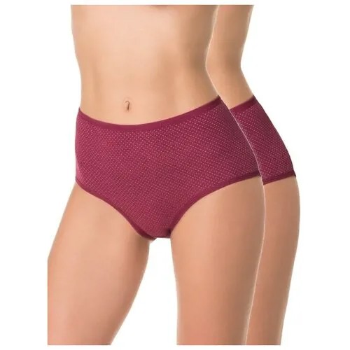 Трусы Dentelle, размер XXXXL, бордовый