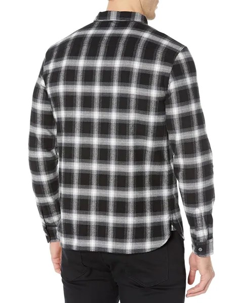 Рубашка AllSaints Greystone Long Sleeve Shirt, цвет Jet Black