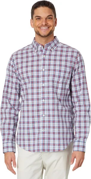 Куртка Heathered Plaid Shirt Nautica, цвет Soft Blue