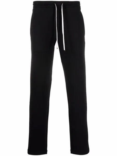 Emporio Armani спортивные брюки с кулиской и логотипом, черный