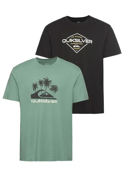 Футболка Quiksilver, зеленый