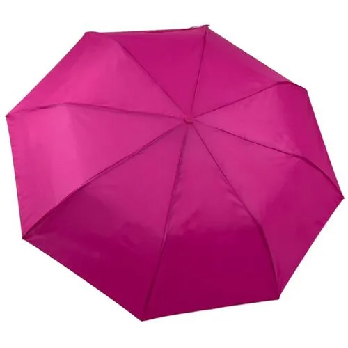 Зонт Premier, полуавтомат, 3 сложения, купол 100 см., 8 спиц, чехол в комплекте, розовый