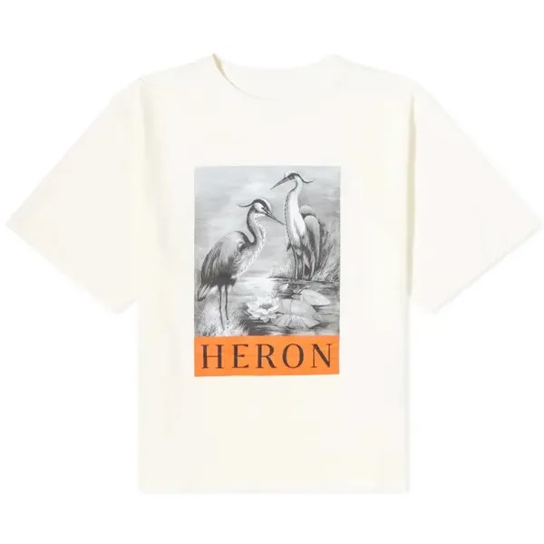 Футболка heron preston nf heron bw, черно-белый