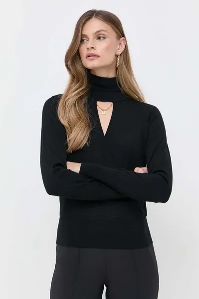 Шерстяной свитер Elisabetta Franchi, черный