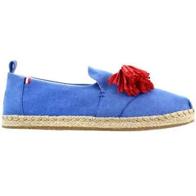 Женские синие туфли на плоской подошве TOMS Deconstructed Alpagarta с кисточками в стиле кэжуал 10012213