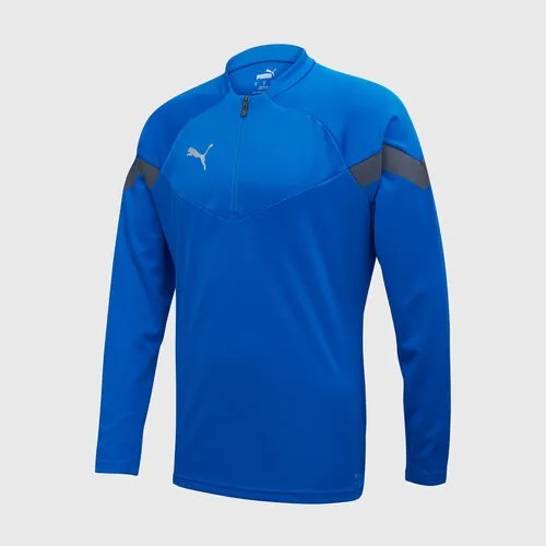 Свитер PUMA Свитер тренировочный Puma Teamfinal Training 1/4 Zip Top 65737502, размер L, синий