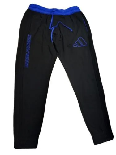 Мужские брюки-джоггеры Adidas Daniel Патрик с баскетбольными кольцами, черный/синий кобальт
