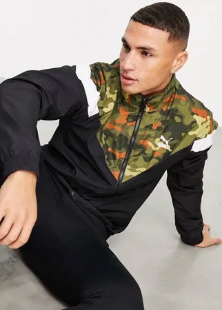 Черная спортивная куртка Puma Classic Graphic-Черный цвет
