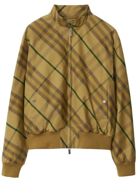 Burberry бомбер в клетку, желтый