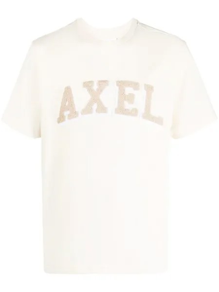 Axel Arigato Axel Arc appliqué T-shirt, нейтральный цвет