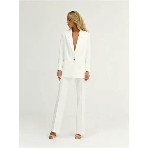 Пиджак Batista fashion, оверсайз, размер 48, белый