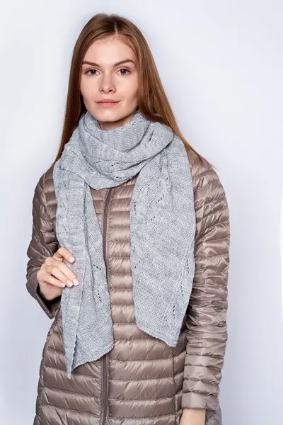 Шарф женский Baon B359528 silver melange, 60х180 см