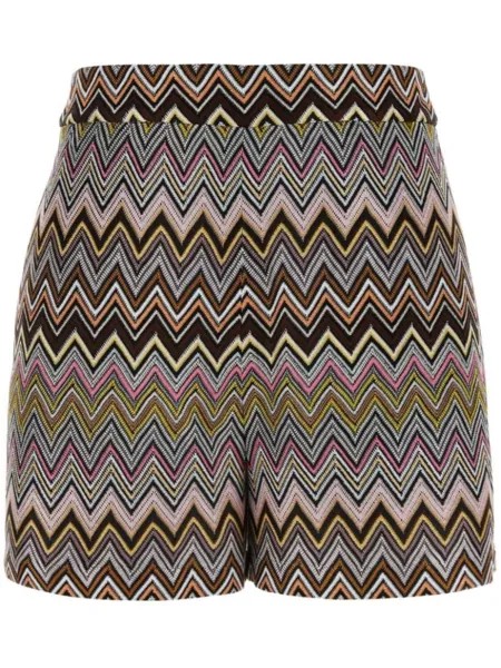 Missoni шорты с узором зигзаг, черный