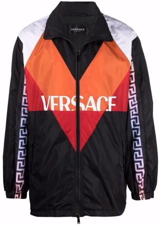 Versace спортивная куртка в стиле колор-блок