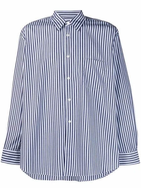 Comme Des Garçons Shirt полосатая рубашка с длинными рукавами