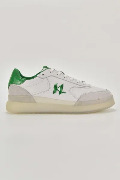 Туфли из кожи с контрастами Karl Lagerfeld, зеленый