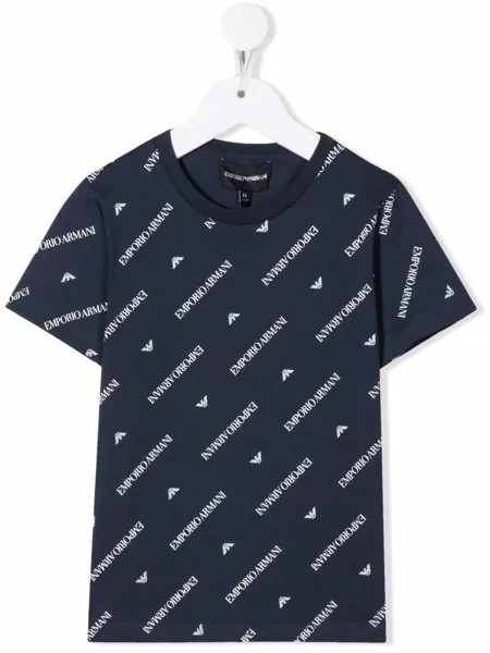 Emporio Armani Kids футболка с логотипом