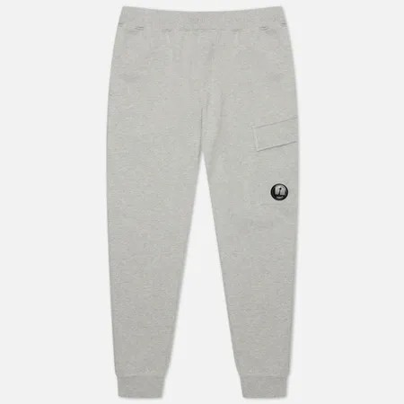 Мужские брюки C.P. Company Diagonal Raised Fleece, цвет серый, размер M