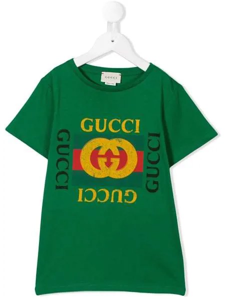 Gucci Kids Gucci logo print T-shirt